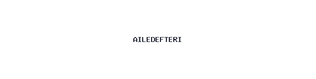 Ailedefteri